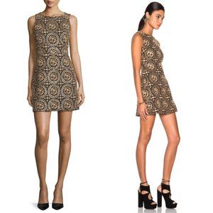 Alice + Olivia Sleeveless V-back Shift Dress